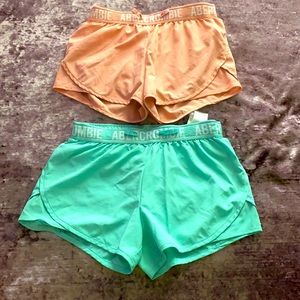 ABERCROMBIE shorts 13/14 bundle teal and pink $45